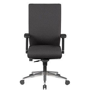 Silla ergonómica CUTY, uso profesional 8h, tela negra