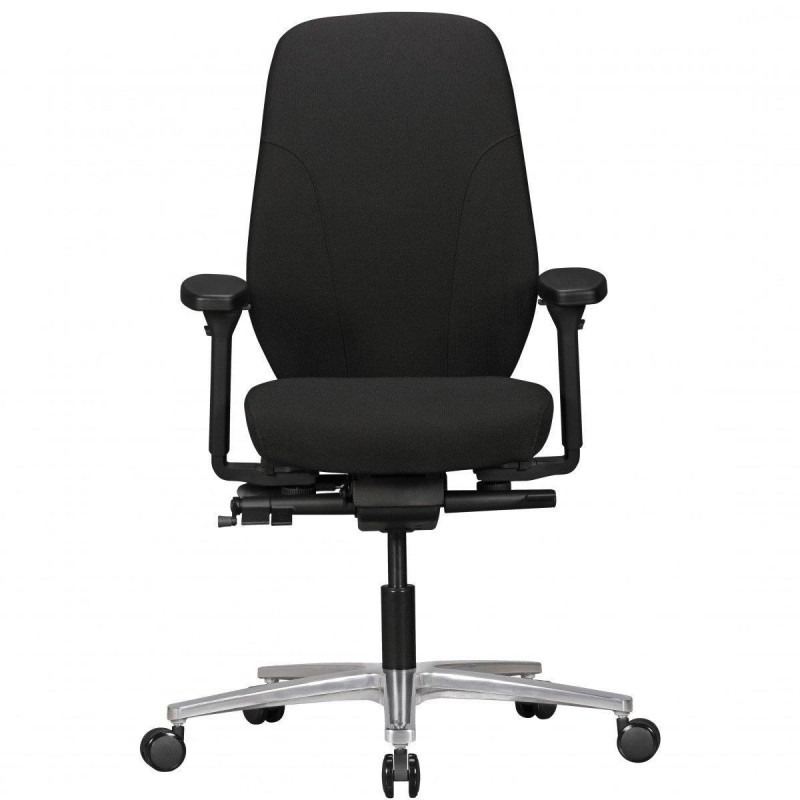 Silla ergonómica SARK BASE, ajustable, uso 8h en tela negra