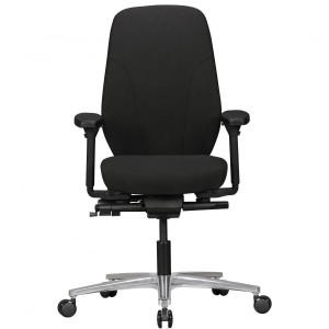 Silla ergonómica SARK BASE, ajustable, uso 8h en tela negra