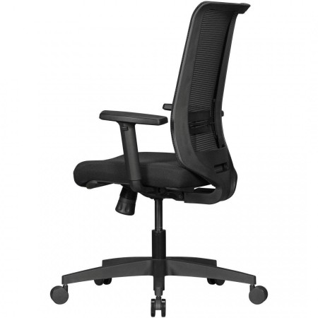 Silla Ergonómica RENSE, soporte lumbar, en malla color negro 2