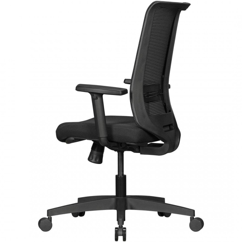Silla Ergonómica RENSE, soporte lumbar, en malla color negro