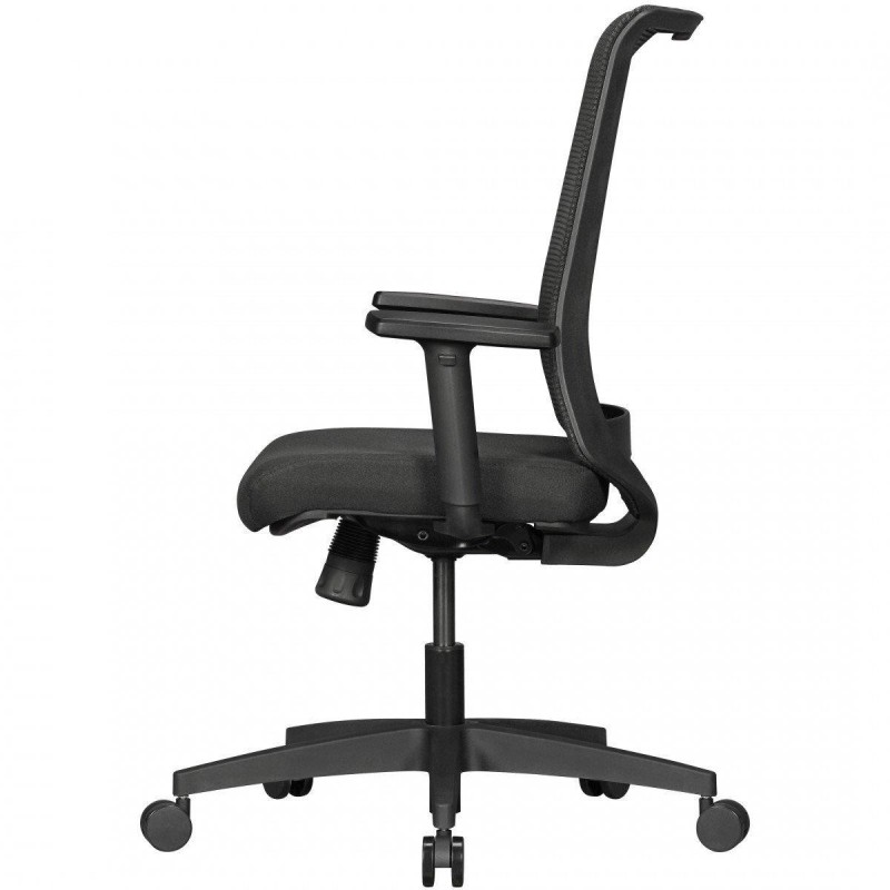 Silla Ergonómica RENSE, soporte lumbar, en malla color negro