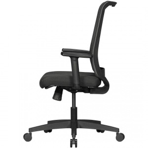 Silla Ergonómica RENSE, soporte lumbar, en malla color negro
