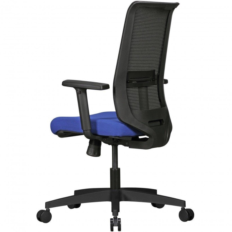 Silla Ergonómica RENSE, soporte lumbar, en malla color azul