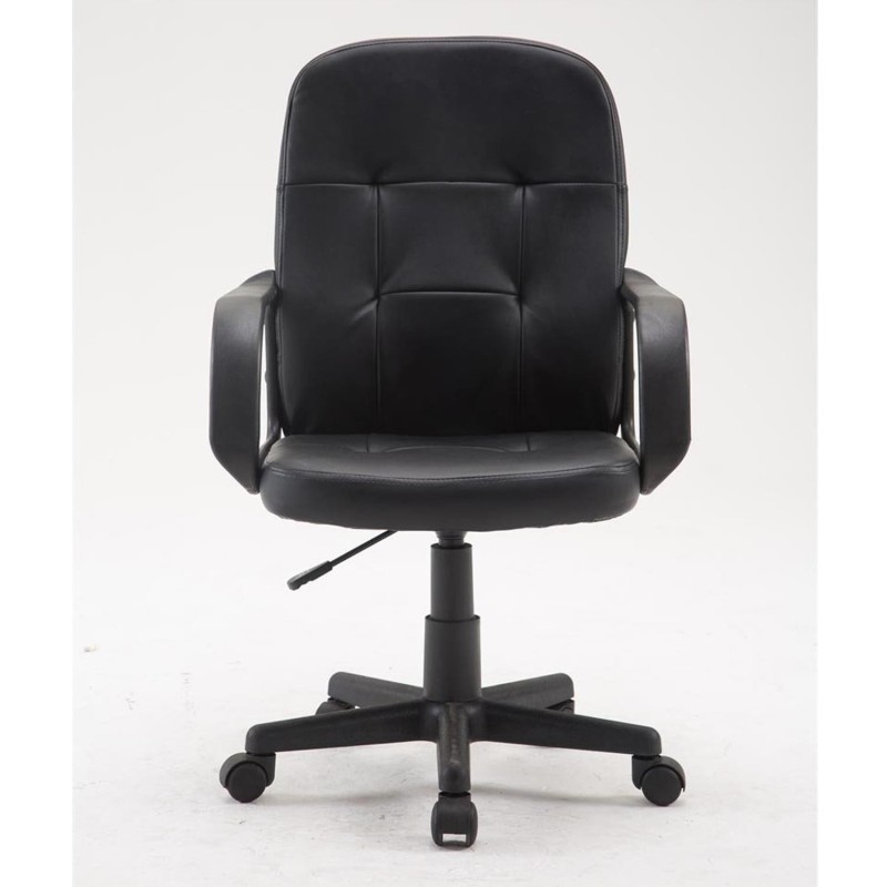 Sillas de oficina SKY PRo, gran acolchado, en piel color negro