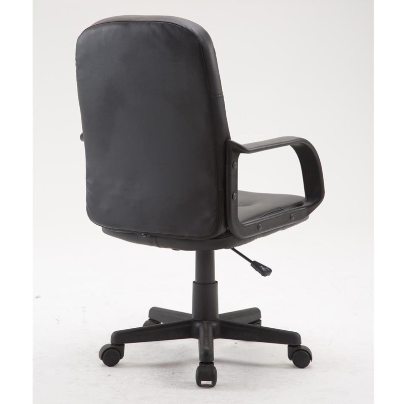 Sillas de oficina SKY PRo, gran acolchado, en piel color negro