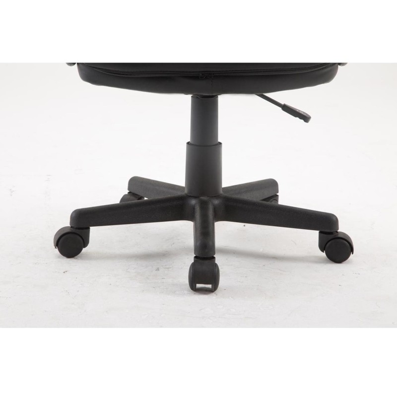 Sillas de oficina SKY PRo, gran acolchado, en piel color negro