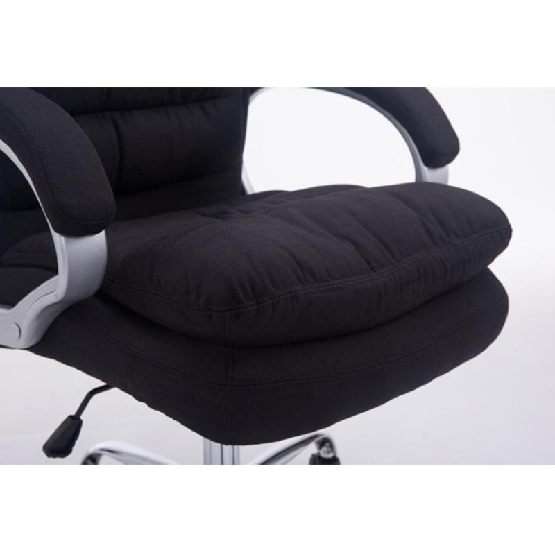 Sillón de Oficina ACUÑA TELA, hasta 160 kg, en negro