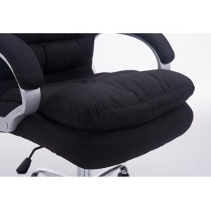 Sillón de Oficina ACUÑA TELA, hasta 160 kg, en negro