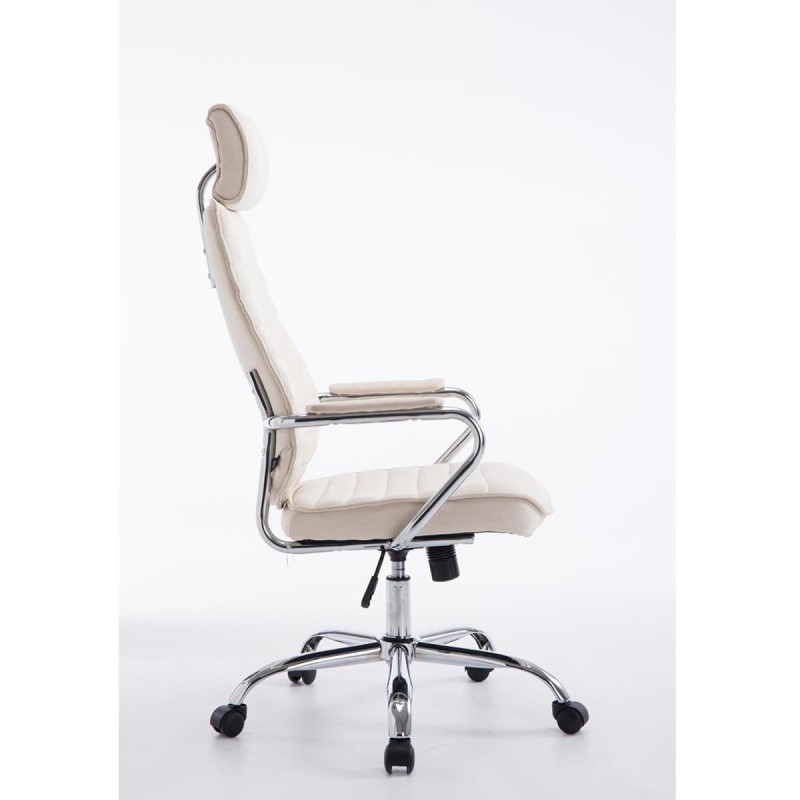 Sillón Ejecutivo RENO TELA, estructura metal, en tela color Negro