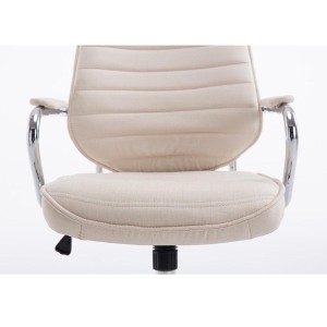 Sillón Ejecutivo RENO TELA, estructura metal, en tela color Negro