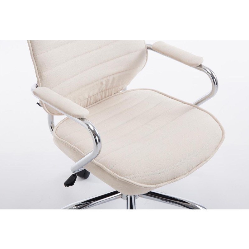 Sillón Ejecutivo RENO TELA, estructura metal, en tela color Negro