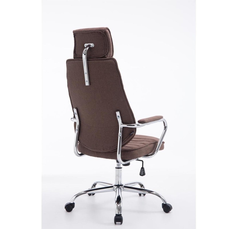 Sillón Ejecutivo RENO TELA, estructura metal, en tela color Negro