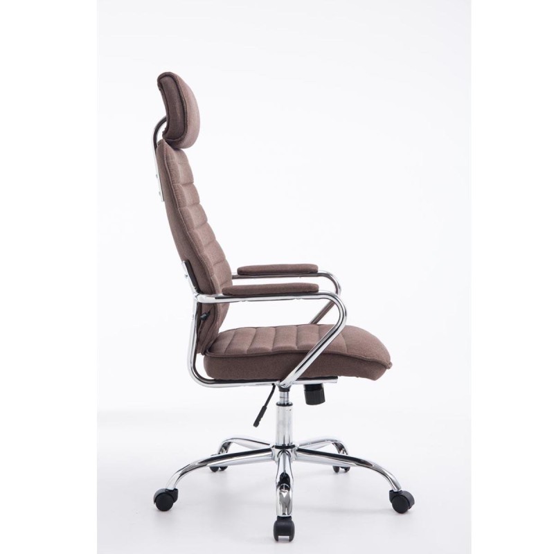 Sillón Ejecutivo RENO TELA, estructura metal, en tela color Negro