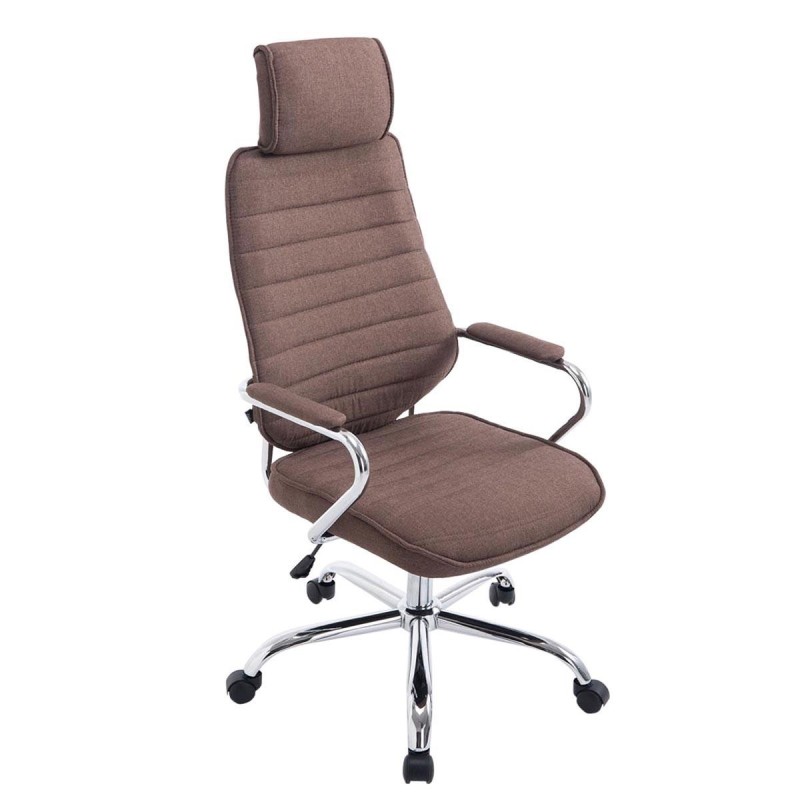 Sillón Ejecutivo RENO TELA, estructura metal, en tela color Negro