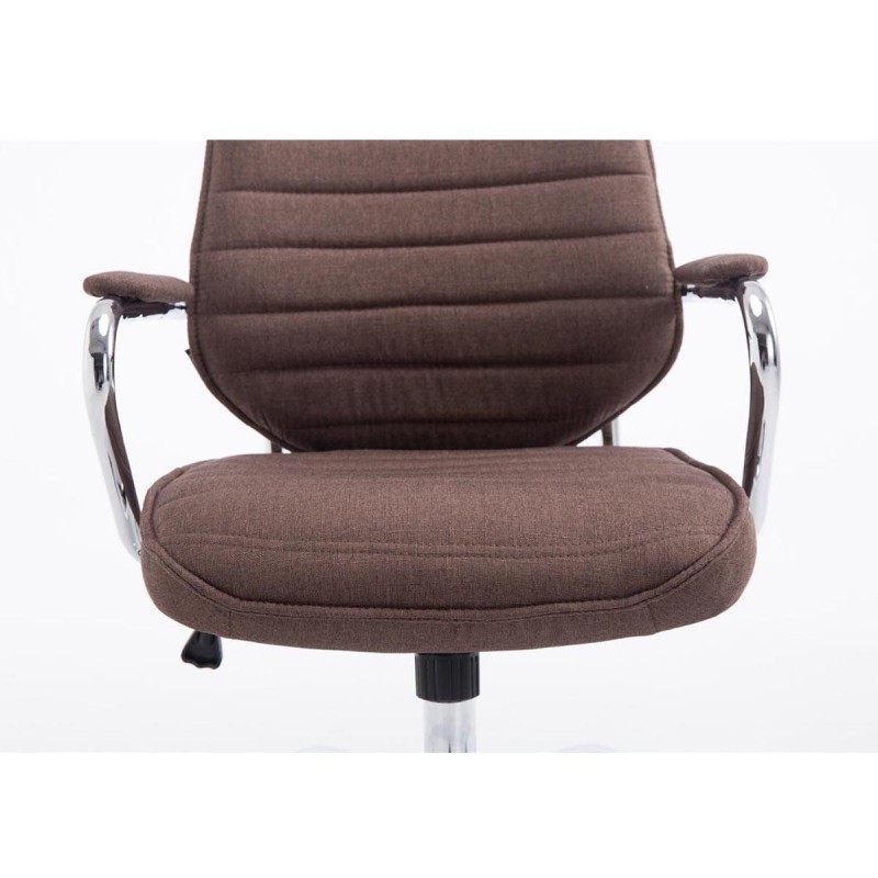 Sillón Ejecutivo RENO TELA, estructura metal, en tela color Negro