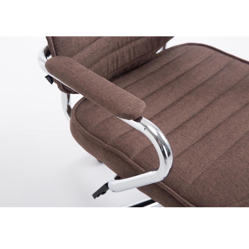 Sillón Ejecutivo RENO TELA, estructura metal, en tela color Negro