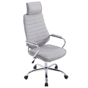 Sillón Ejecutivo RENO TELA, estructura metal, en tela color Negro