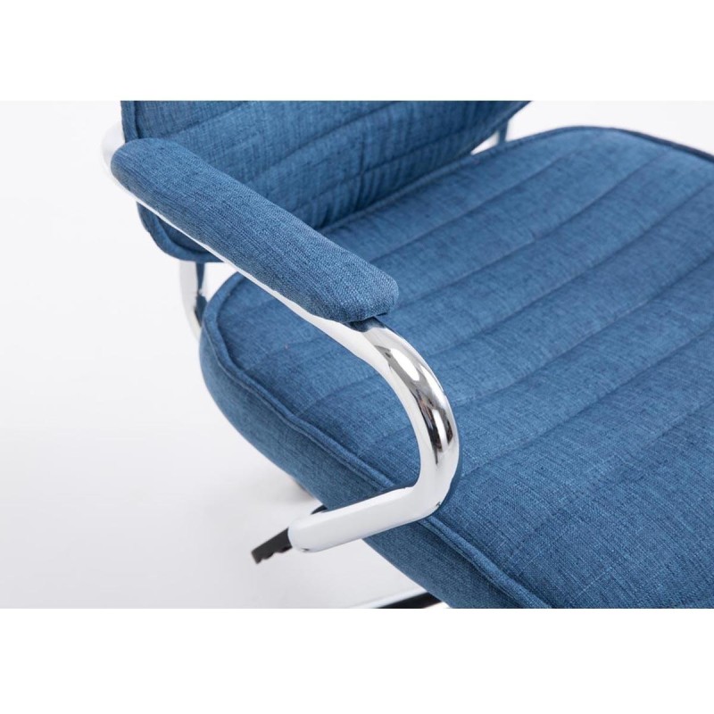 Sillón Ejecutivo RENO TELA, estructura metal, en tela color Negro