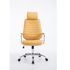 Sillón Ejecutivo RENO TELA, estructura metal, en tela color Negro