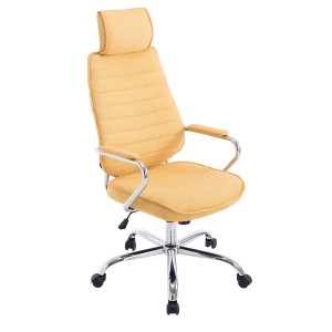 Sillón Ejecutivo RENO TELA, estructura metal, en tela color Negro