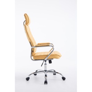 Sillón Ejecutivo RENO TELA, estructura metal, en tela color Negro