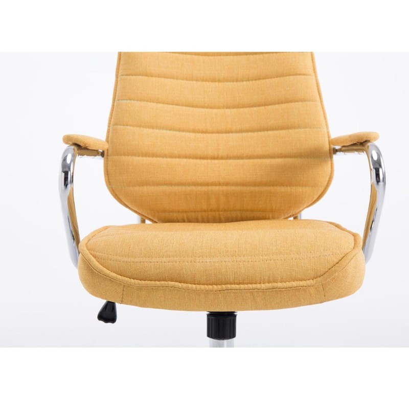 Sillón Ejecutivo RENO TELA, estructura metal, en tela color Negro