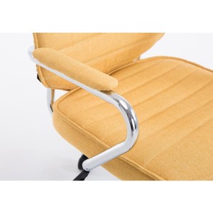 Sillón Ejecutivo RENO TELA, estructura metal, en tela color Negro