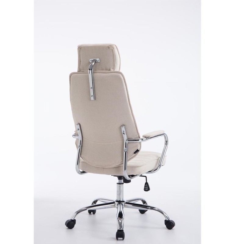 Sillón Ejecutivo RENO TELA, estructura metal, en tela color Negro