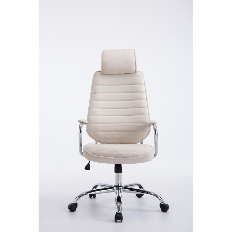 Sillón Ejecutivo RENO TELA, estructura metal, en tela color Negro