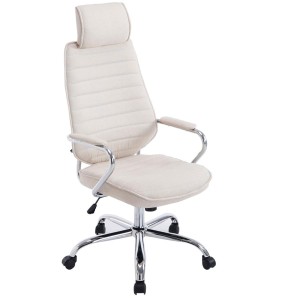 Sillón Ejecutivo RENO TELA, estructura metal, en tela color Negro