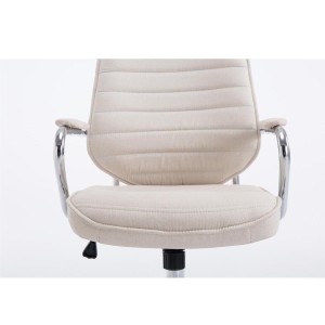 Sillón Ejecutivo RENO TELA, estructura metal, en tela color Negro