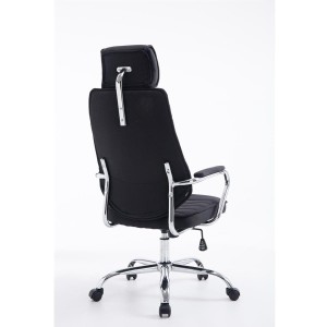 Sillón Ejecutivo RENO TELA, estructura metal, en tela color Negro