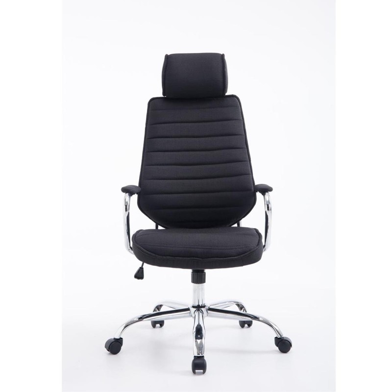 Sillón Ejecutivo RENO TELA, estructura metal, en tela color Negro