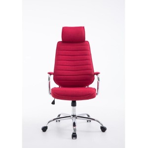 Sillón Ejecutivo RENO TELA, estructura metal, en tela color Negro