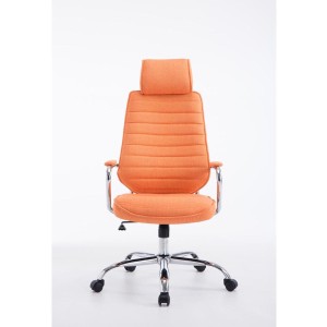 Sillón Ejecutivo RENO TELA, estructura metal, en tela color Negro