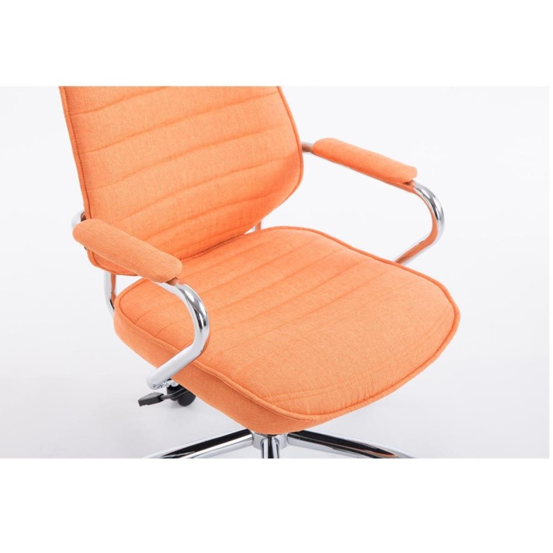 Sillón Ejecutivo RENO TELA, estructura metal, en tela color Negro