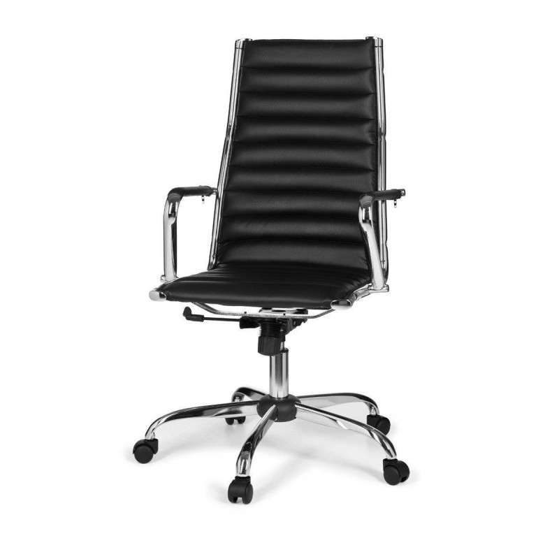 Silla de Diseño MENGEN, Piel color negro