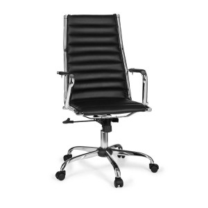 Silla de Diseño MENGEN, Piel color negro