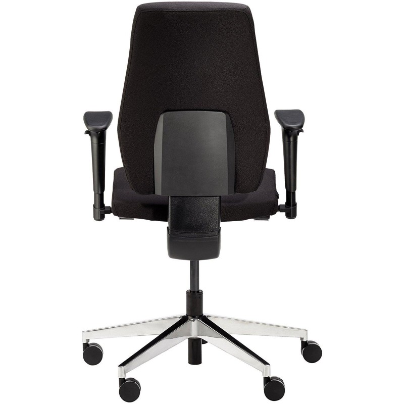 Silla de oficina ergonómica DIKA, tela negra