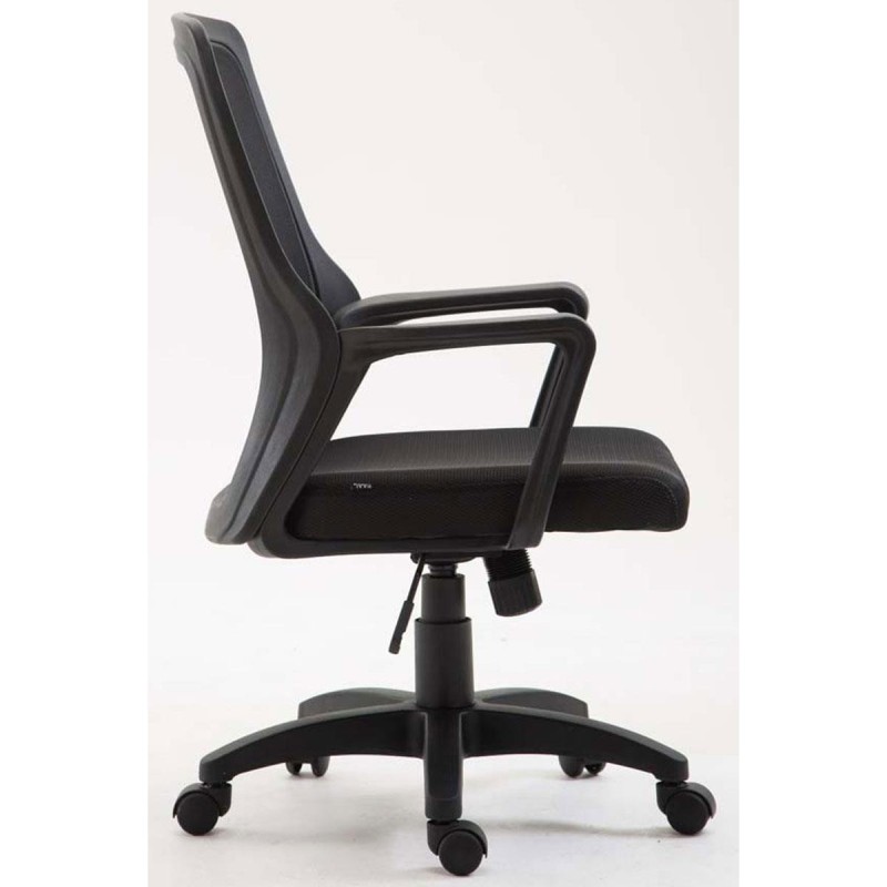 Silla de Oficina CLIVEN, soporte lumbar, en negro