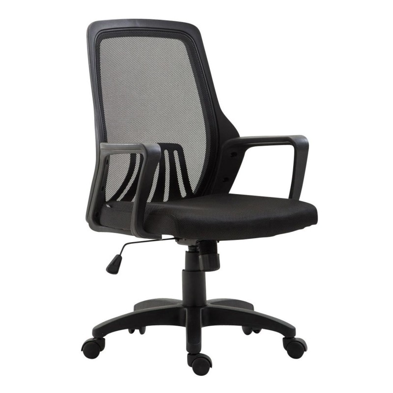 Silla de Oficina CLIVEN, soporte lumbar, en negro