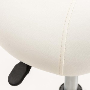 Taburete de trabajo RESO, en Piel, color Negro