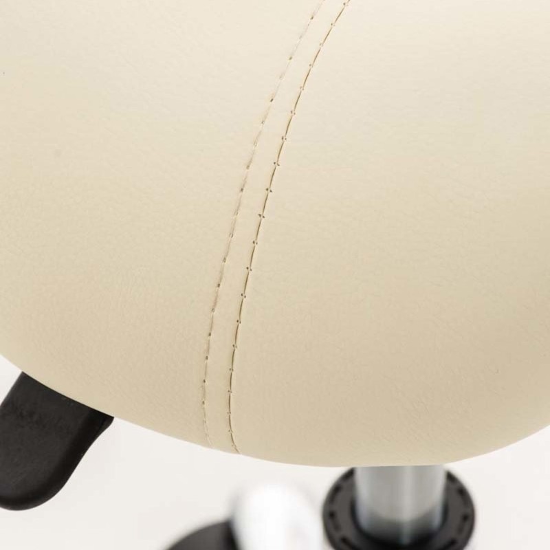 Taburete de trabajo RESO, en Piel, color Negro