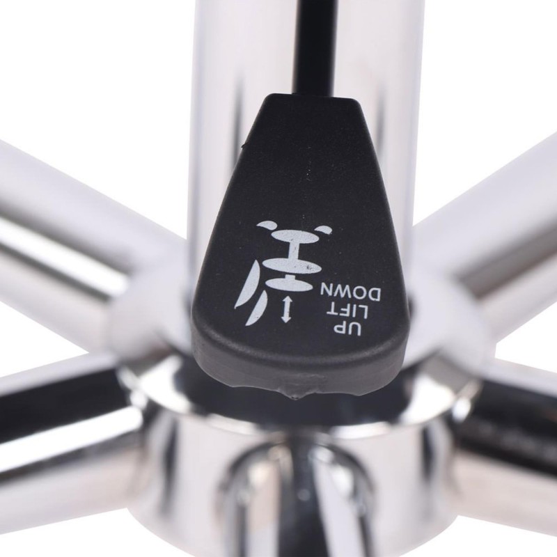 Silla de oficina DELAN TELA, grueso acolchado, en color negro