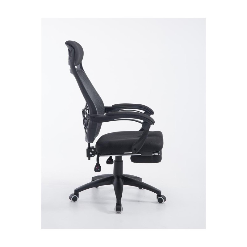 Silla de Oficina MARTXEL, reposapiés extensible, en negro