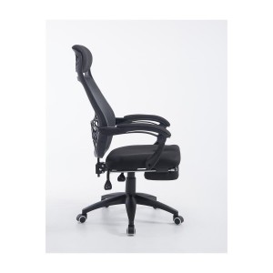 Silla de Oficina MARTXEL, reposapiés extensible, en negro