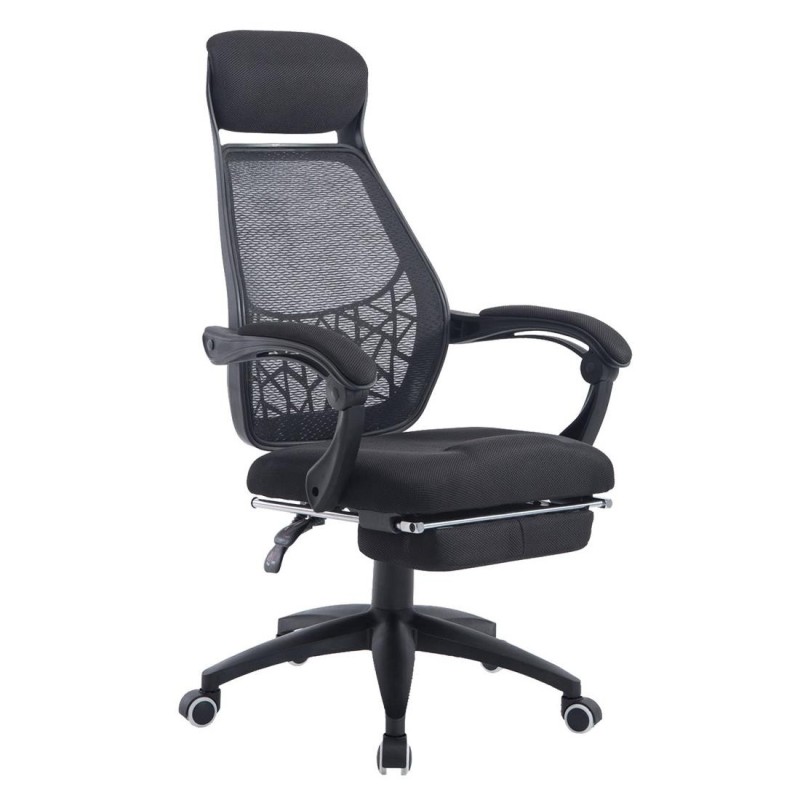 Silla de Oficina MARTXEL, reposapiés extensible, en negro