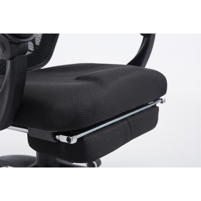 Silla de Oficina MARTXEL, reposapiés extensible, en negro