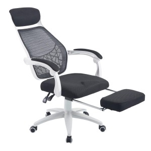 Silla de Oficina MARTXEL, reposapiés extensible, en negro